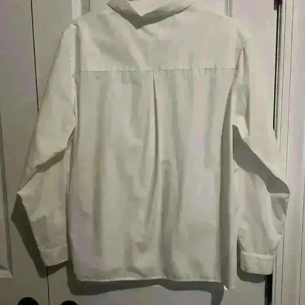 Vintage Basic Editions White Button Down Size L T… - image 6